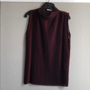 Old Celine Bordeaux top